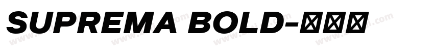 SUPREMA BOLD字体转换